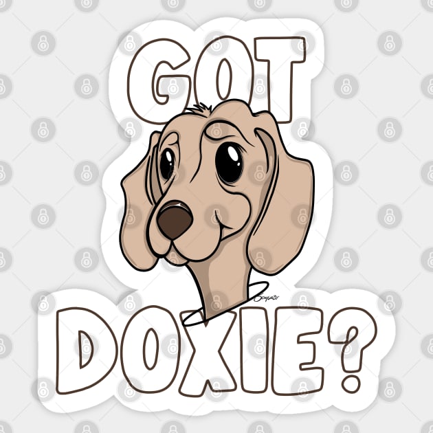 GOT DOXIE? Doggone Funny Dachshund Lover Sticker by ScottyGaaDo